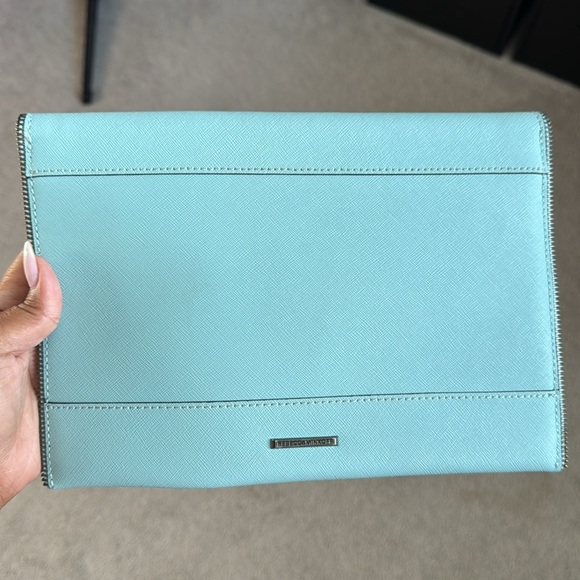 Rebecca Minkoff Leo Envelope Clutch in Sky Blue - Picture 3 of 5